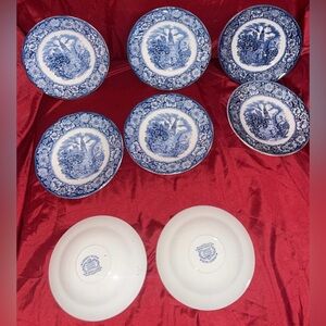 Liberty Blue saucers (cups in next photo but can bundle)